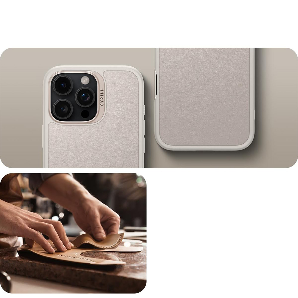 Etui Spigen Cyrill Kajuk Mag MagSafe do Apple iPhone 16 Pro, beżowe